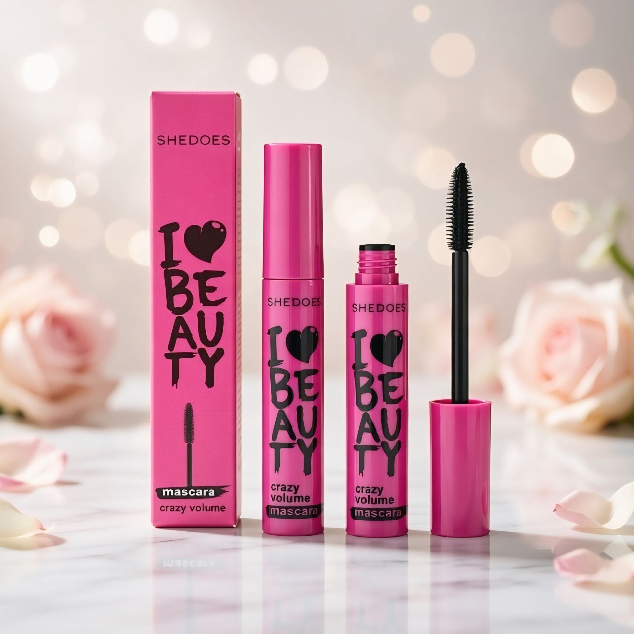 SHEDOES Crazy Volume Mascara – Waterproof, Smudge-Free, Long-Lasting