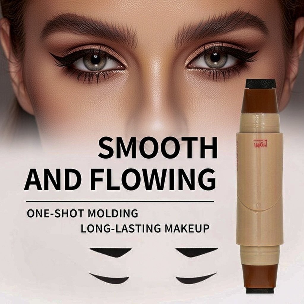 Long‑Lasting Waterproof Stamp Eyeliner — 2ml | Black & Light Brown