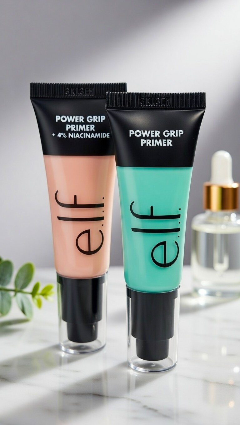 ELF Power Grip Primer – Long‑Lasting Makeup Base, Smooth & Moisturizing (Green Tube)