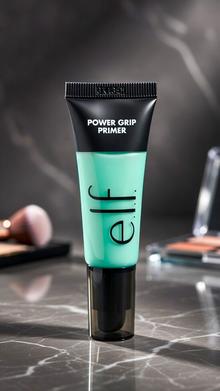 ELF Power Grip Primer – Long‑Lasting Makeup Base, Smooth & Moisturizing (Green Tube)