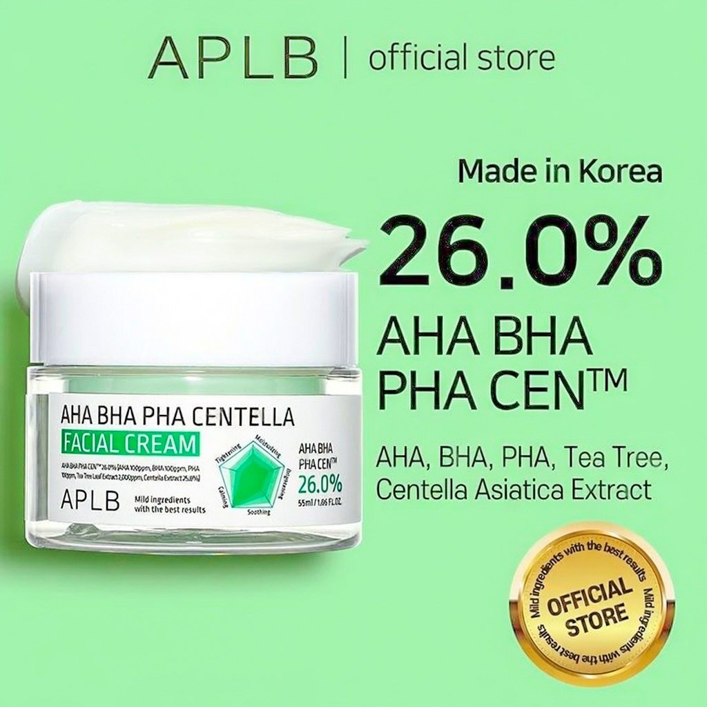 Centella Asiatica Hexagonal Moisturizing Cream 55ml – AHA BHA PHA Facial Cream