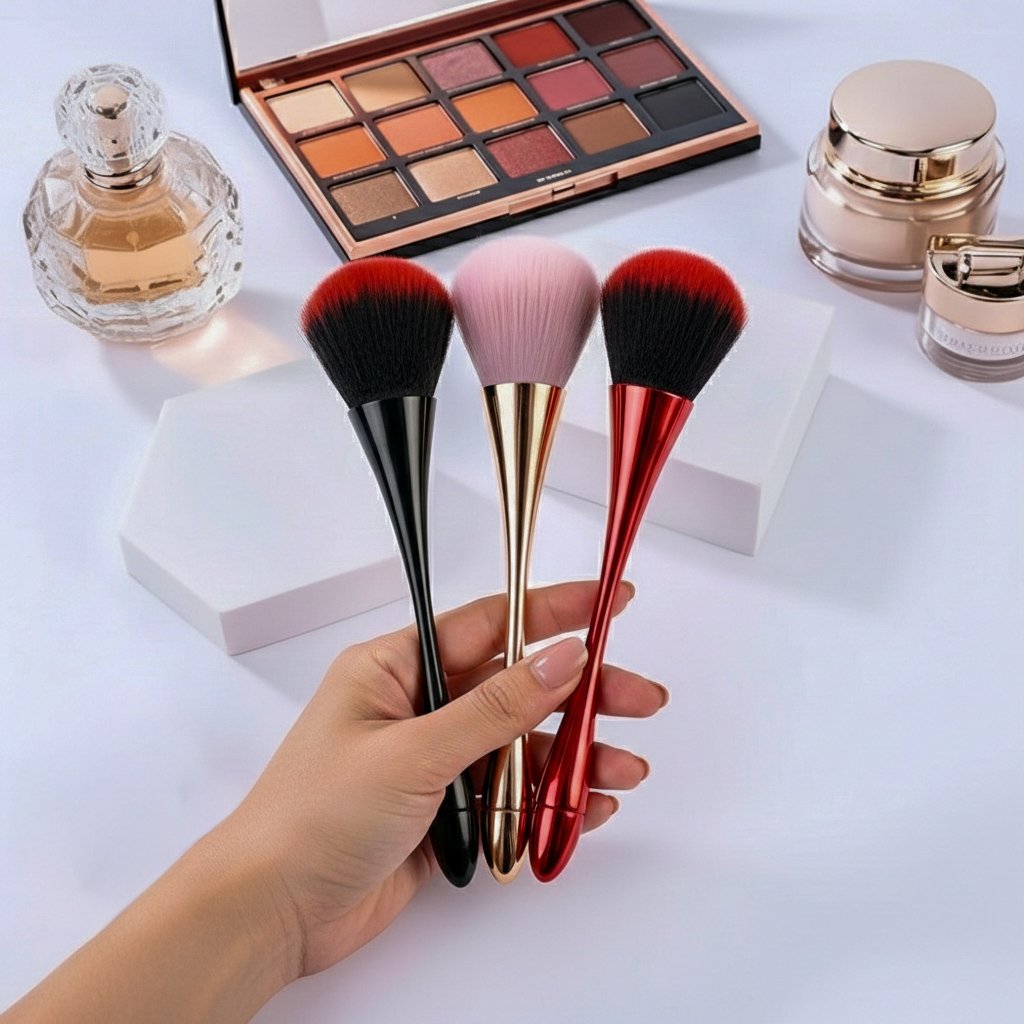 Small Waist Makeup Brush – Premium Loose Powder & Blush Brush | Soft Bristles, Cute Design, Daily Use