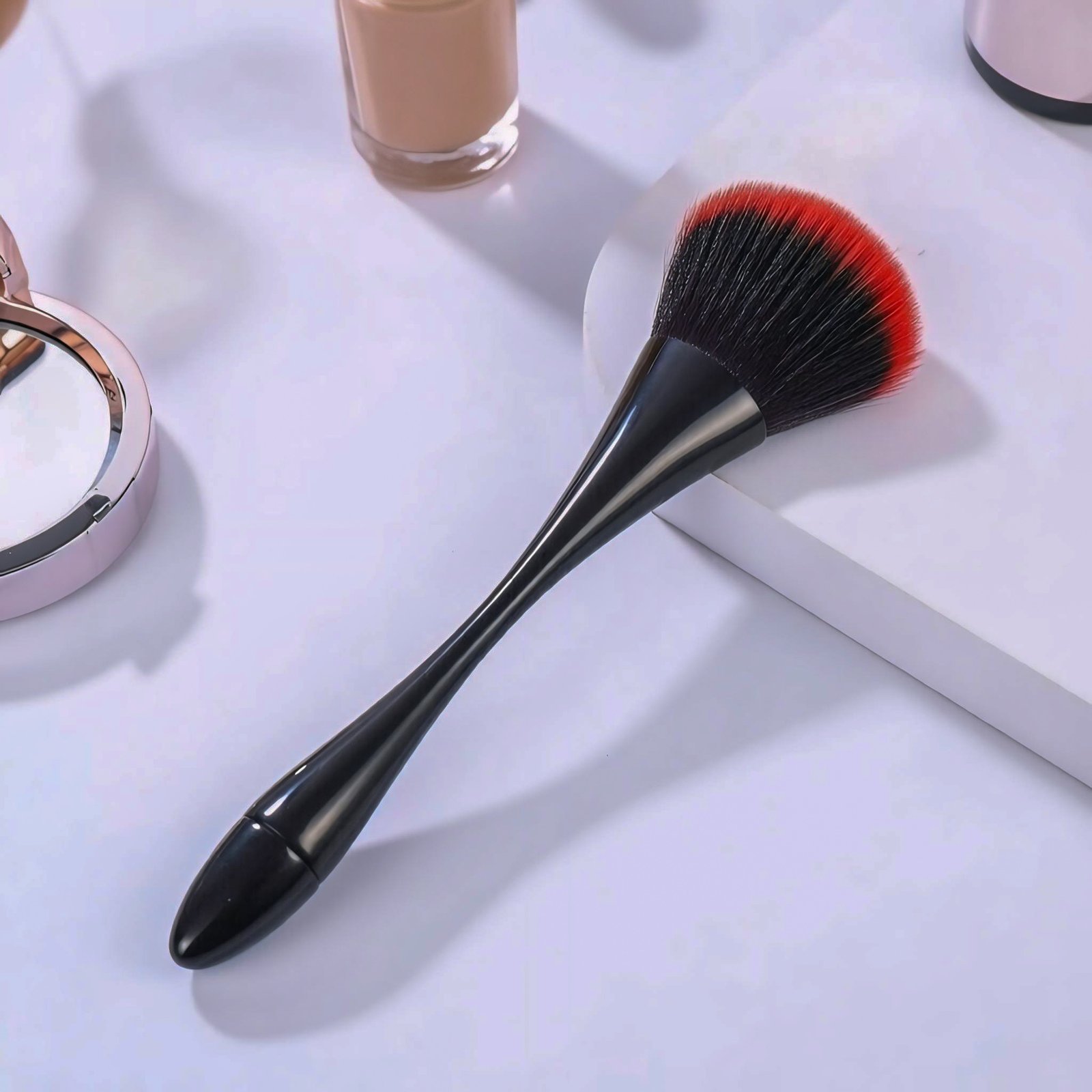 Small Waist Makeup Brush – Premium Loose Powder & Blush Brush | Soft Bristles, Cute Design, Daily Use