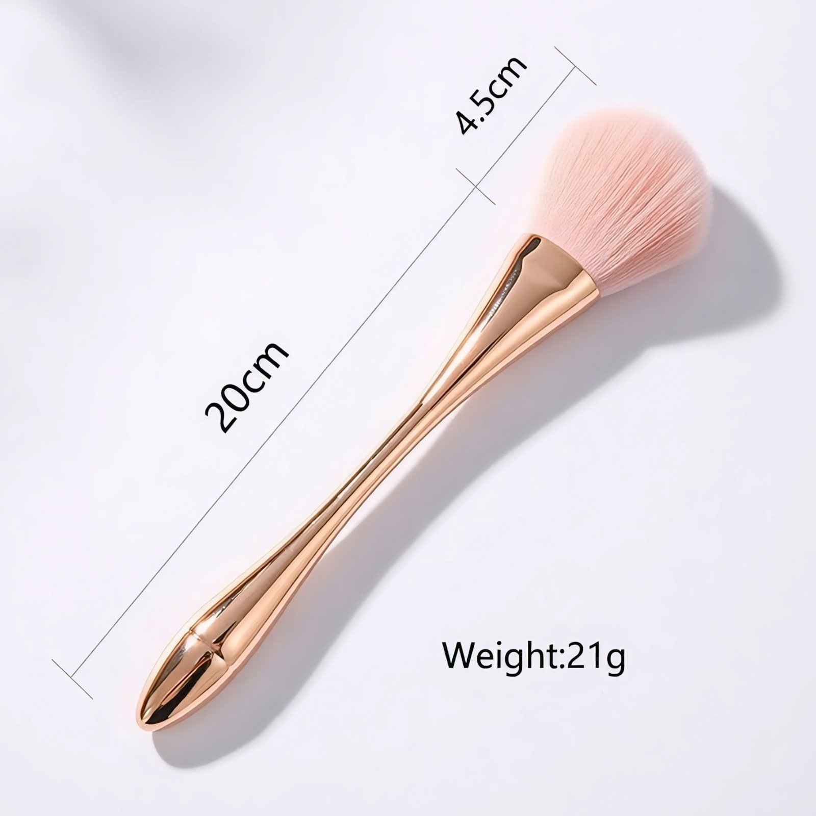 Small Waist Makeup Brush – Premium Loose Powder & Blush Brush | Soft Bristles, Cute Design, Daily Use