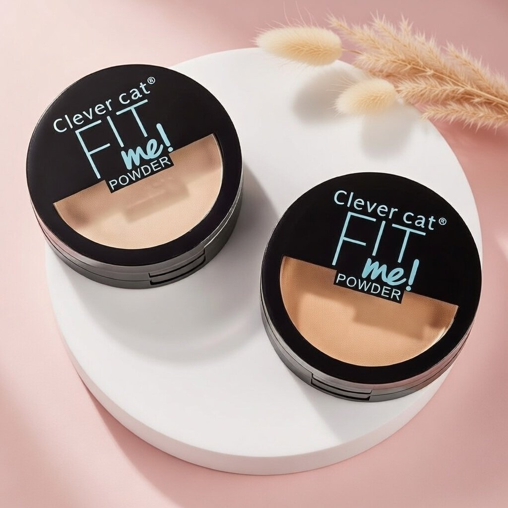 Clever Cat Double-Layer Fix Powder – Long-Lasting Setting & Oil-Control Powder for Bangladesh | Dry & Wet Powder