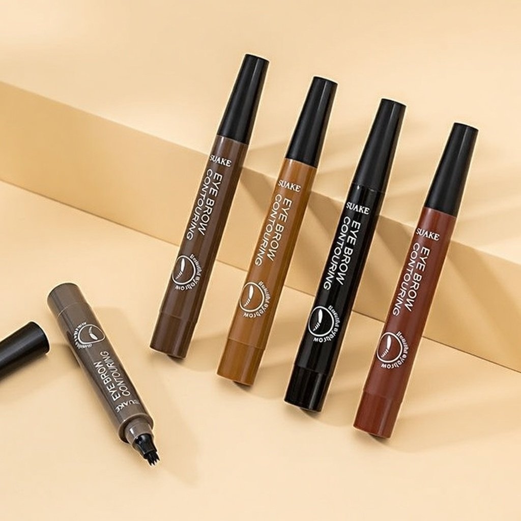 SACE LADY 4‑Prong Eyebrow Pencil – Waterproof, Long‑Lasting, Natural Hair‑Stroke Finish