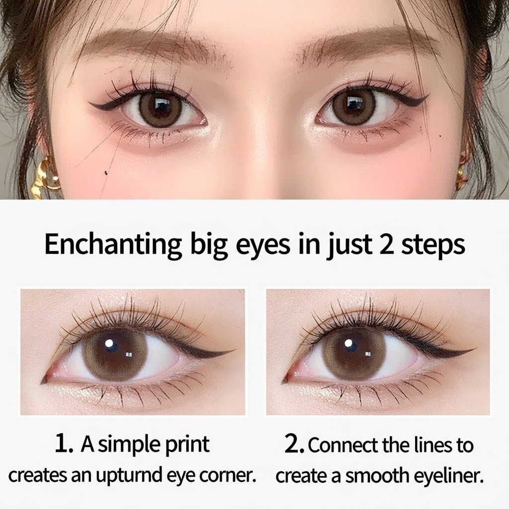 2-in-1 Waterproof Winged Eyeliner Stamp - Perfect Cat Eye in Seconds
