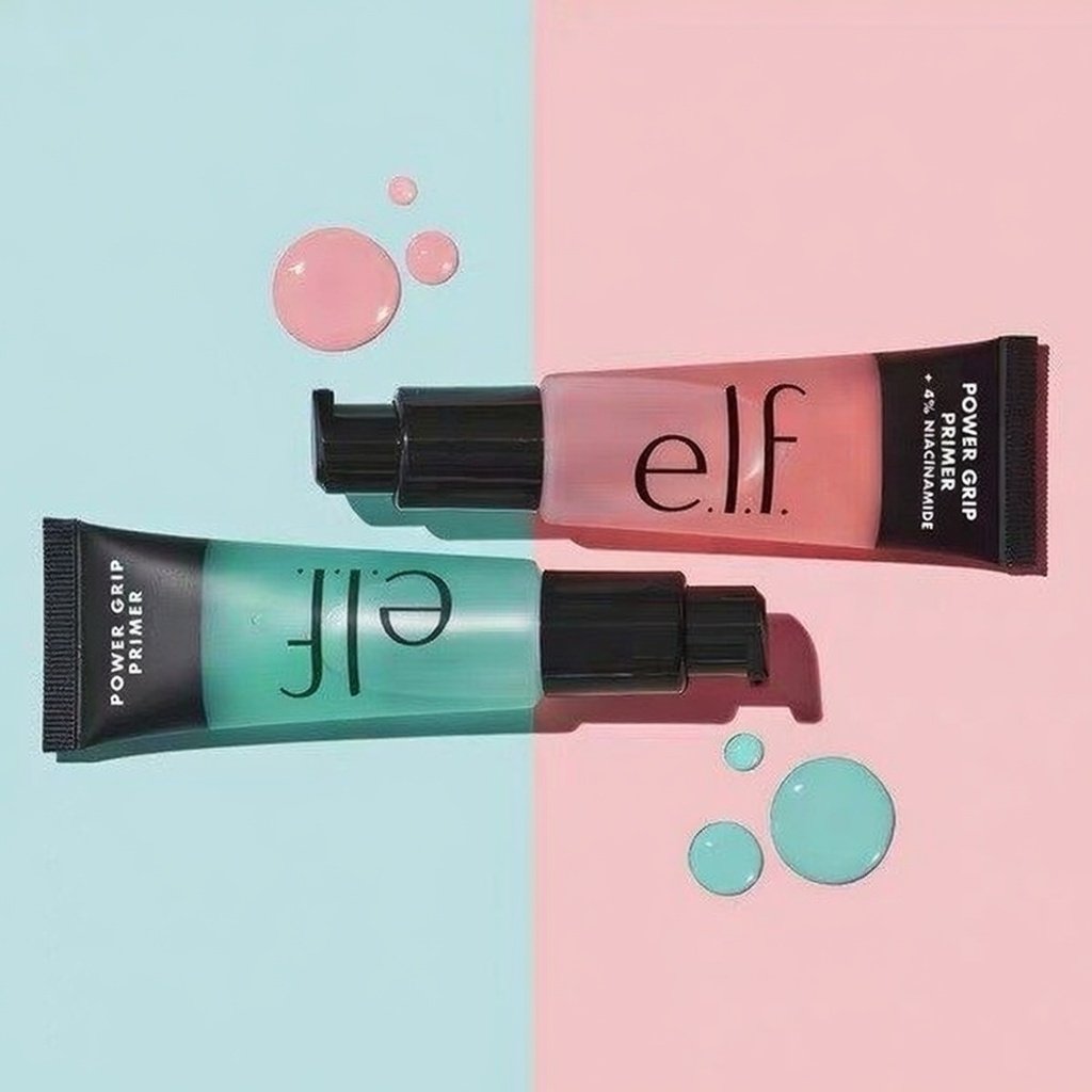 ELF Power Grip Primer – Long‑Lasting Makeup Base, Smooth & Moisturizing (Green Tube)