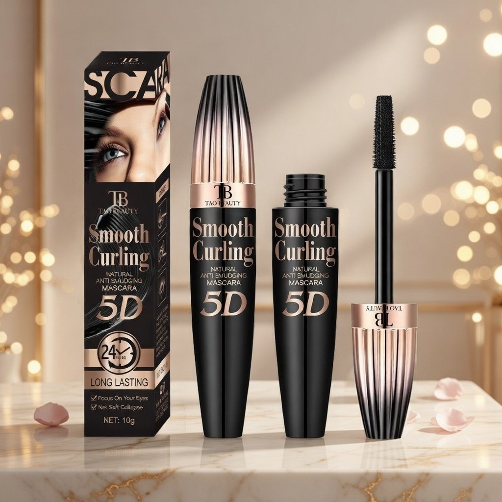 The Beauty Waterproof Mascara – Long, Thick & Curled Lashes + Smudge‑Proof Eyeliner (TSL Series)