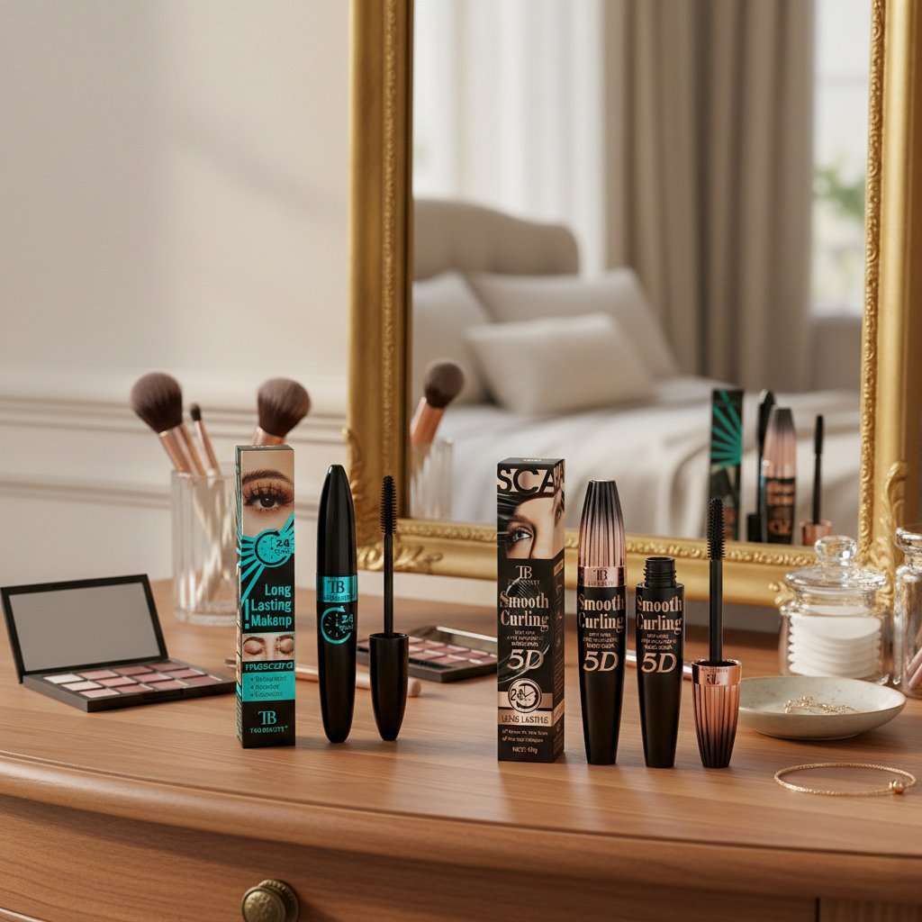 The Beauty Waterproof Mascara – Long, Thick & Curled Lashes + Smudge‑Proof Eyeliner (TSL Series)