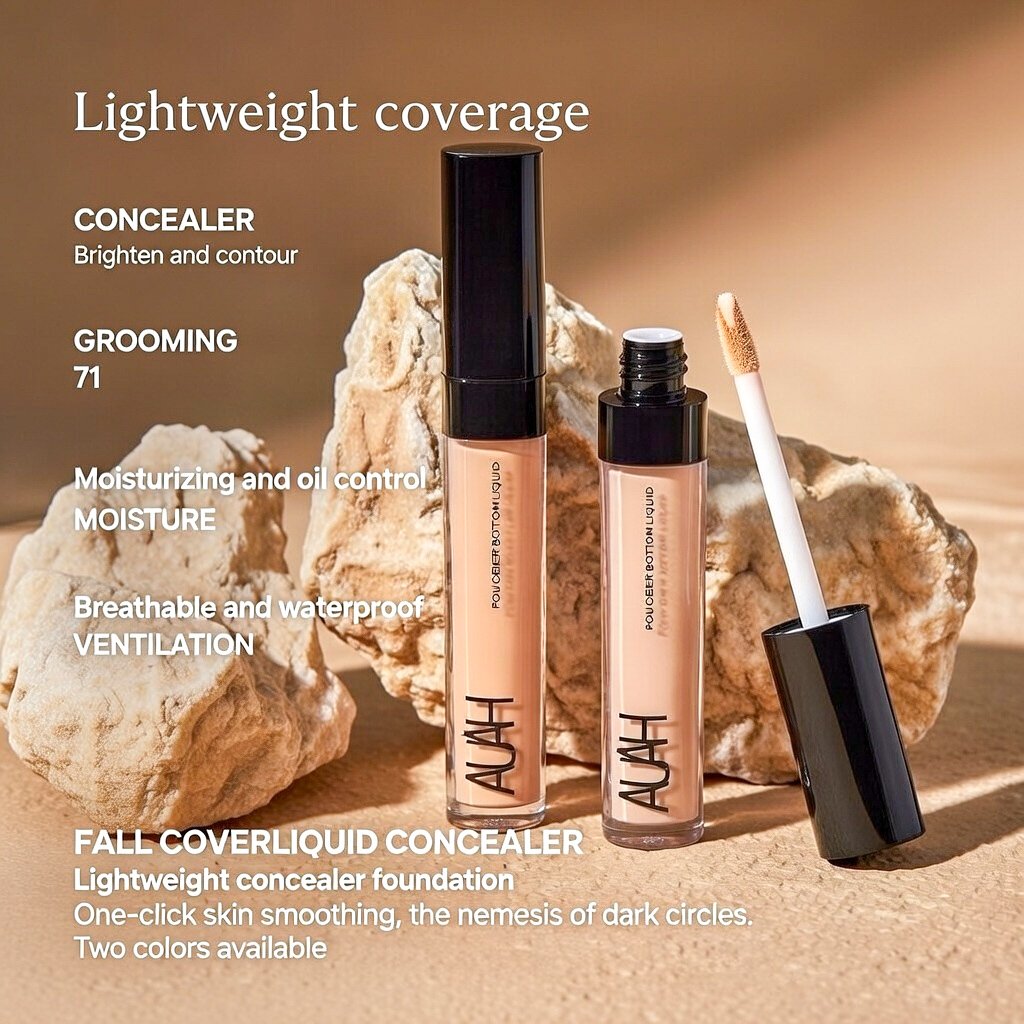 AUAH Long-Lasting Concealer Foundation Pen - Full Coverage & Moisturizing